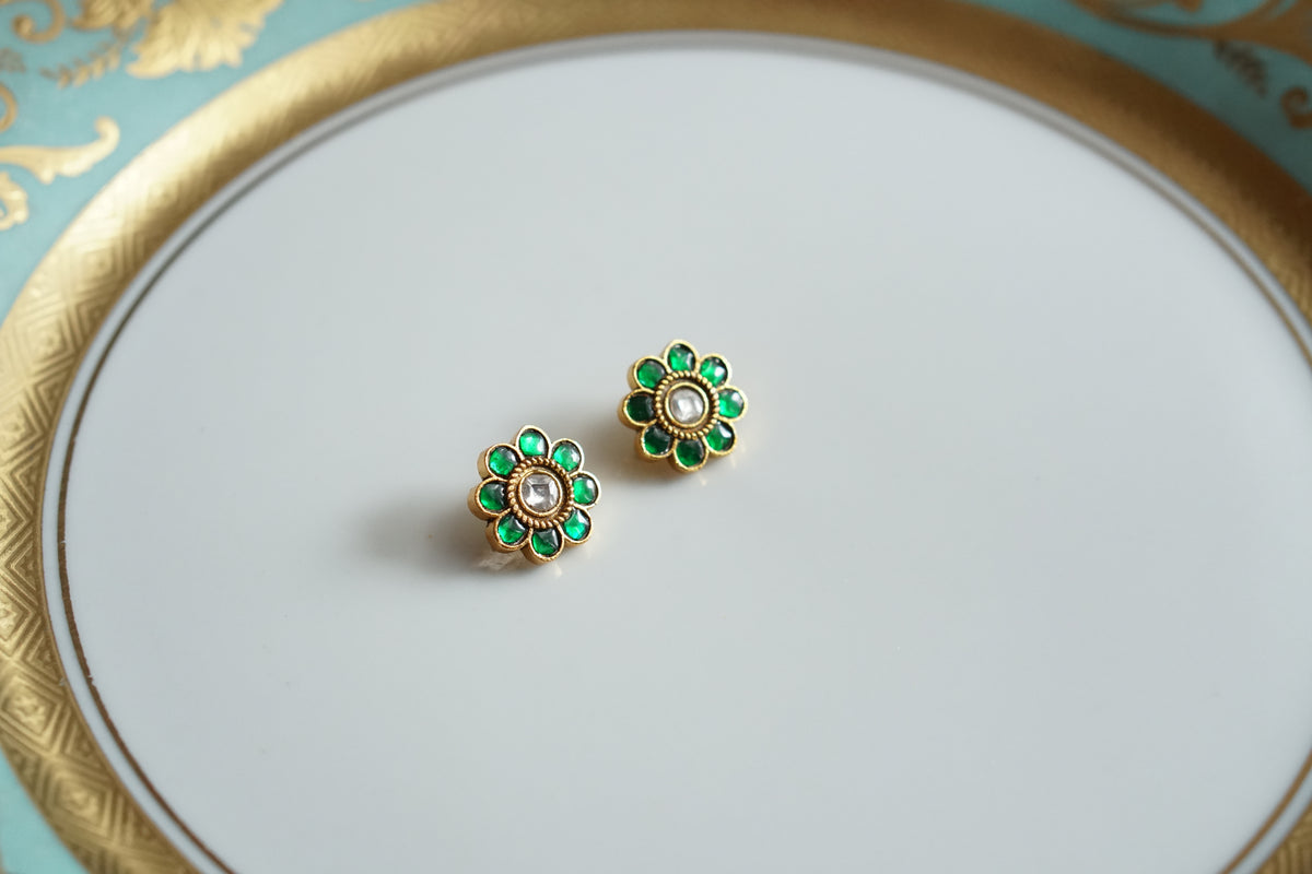 Kundan Bugadi Earrings (1-5514)(R)