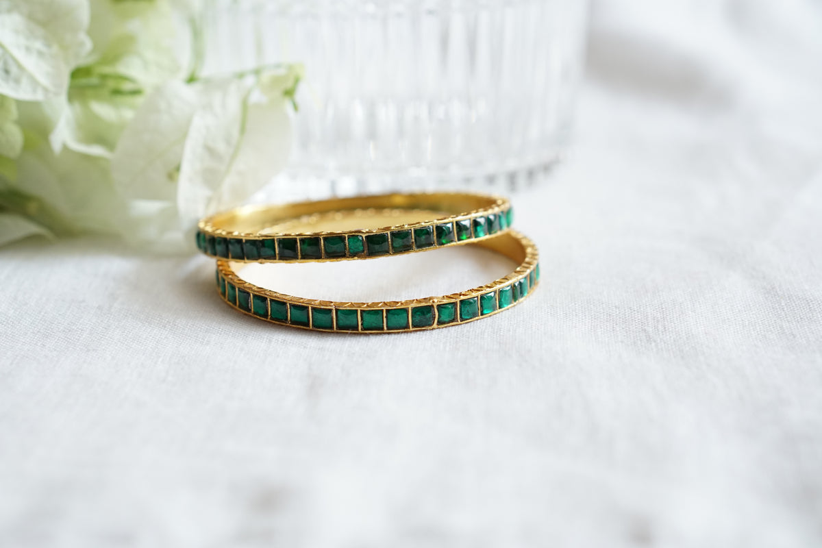 Kundan Bangles (3-508)(R)