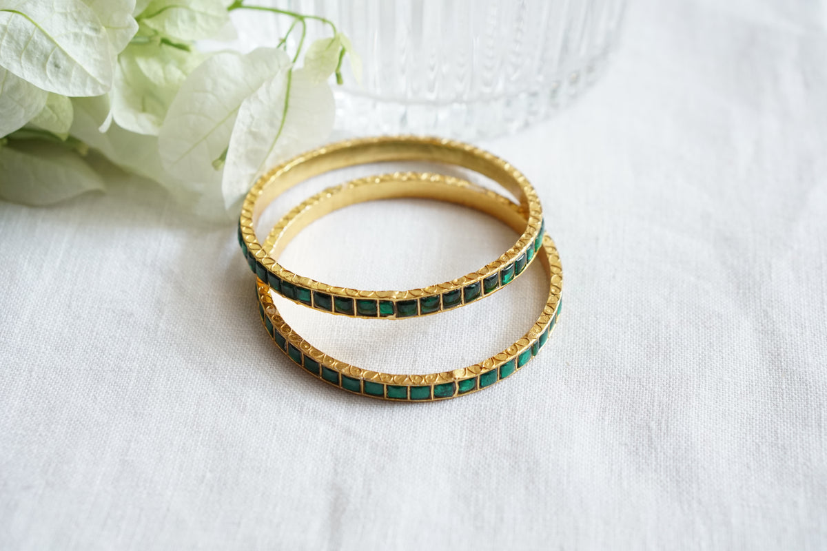 Kundan Bangles (3-508)(R)