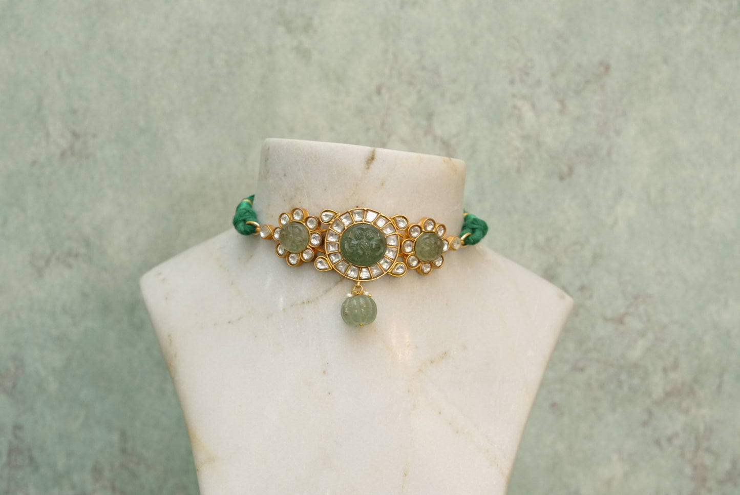 Kundan choker set (4-7044)(R)(PREORDER DELIVERS IN 20DAYS) - JEWELSTYLE