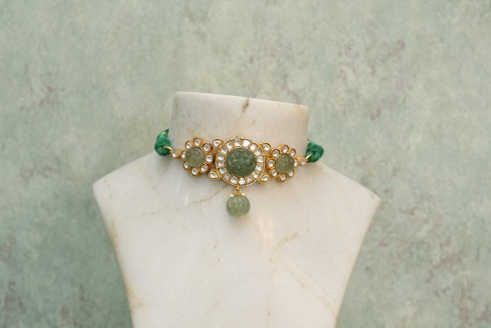 Kundan choker set (4-7044)(R)(PREORDER DELIVERS IN 20DAYS) - JEWELSTYLE