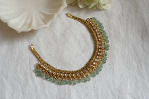 White kundan necklace(4-7740)(K)(preorder)