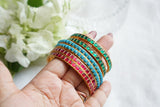 Kundan Bangles (3-508)(R) - JEWELSTYLE