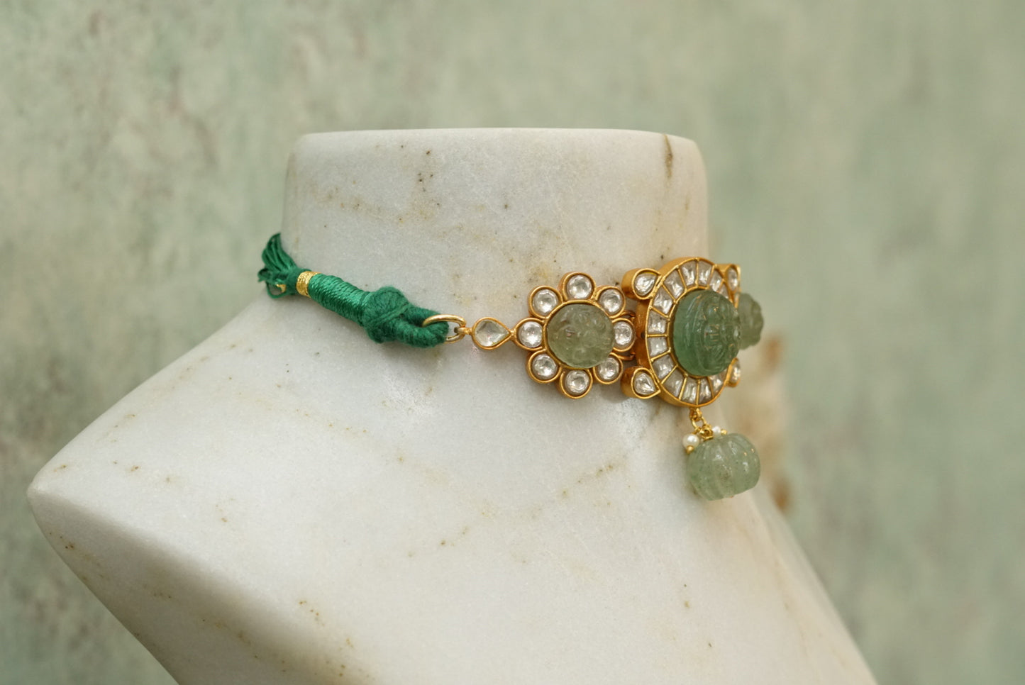 Kundan choker set (4-7044)(R)(PREORDER DELIVERS IN 20DAYS) - JEWELSTYLE