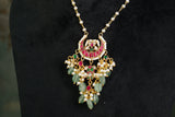 Kundan Pendant (4-8841)(R) - JEWELSTYLE
