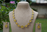 Yellow stone Necklace Set (4-8403) (EX)
