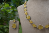 Yellow stone Necklace Set (4-8403) (EX)