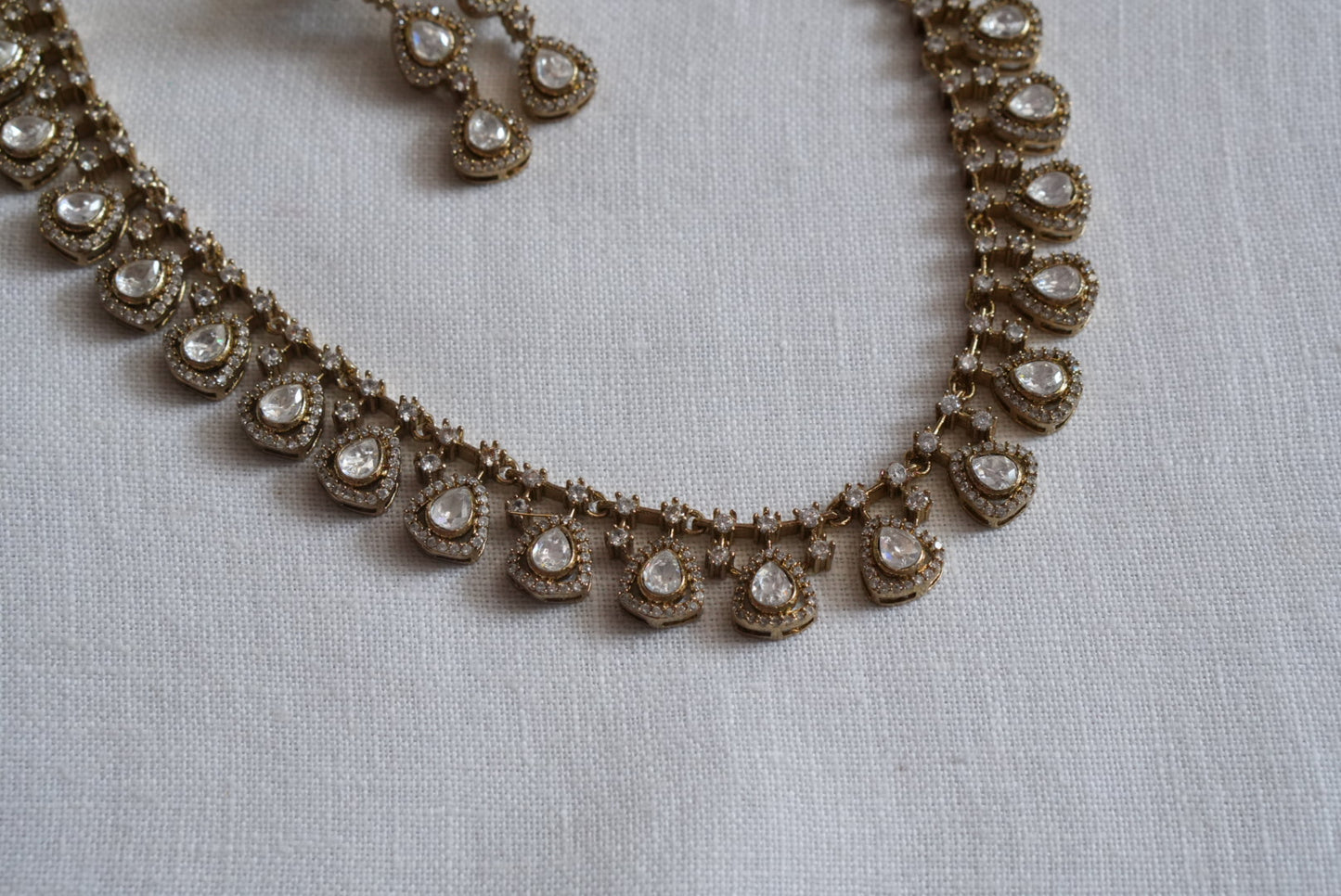 Polki Necklace Set (4-8938)(B) - JEWELSTYLE