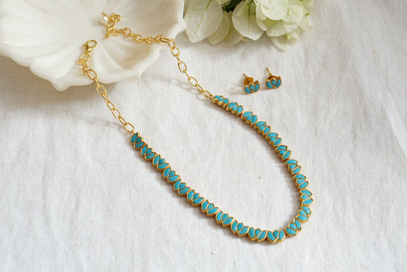 Turquoise Necklace set  (4-7738)(R)(PREORDER)