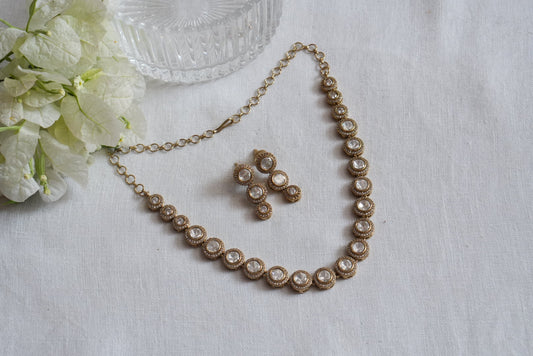 Polki Necklace Set (4-8939)(B) - JEWELSTYLE