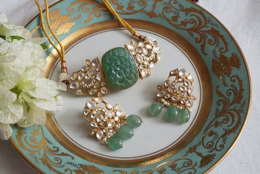 Polki Choker Set (4-8940)(B) - JEWELSTYLE