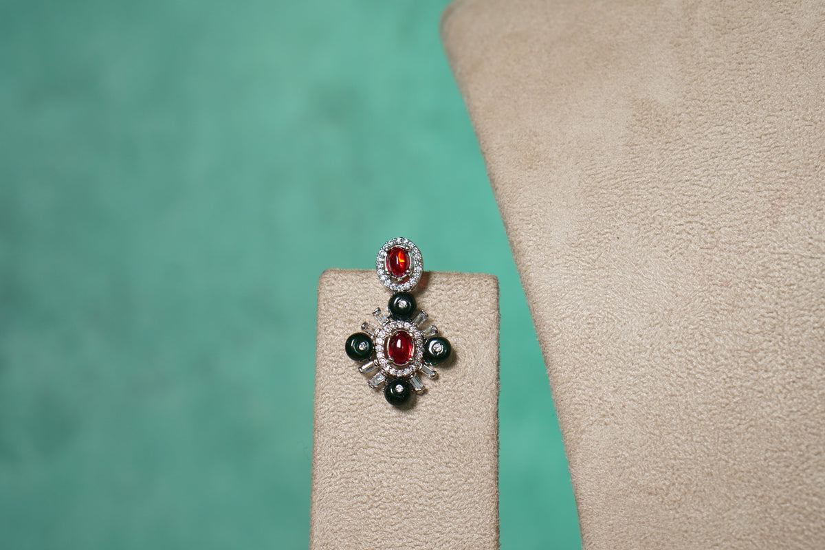 Multi stone AD choker set   (4-9598) (KOL)