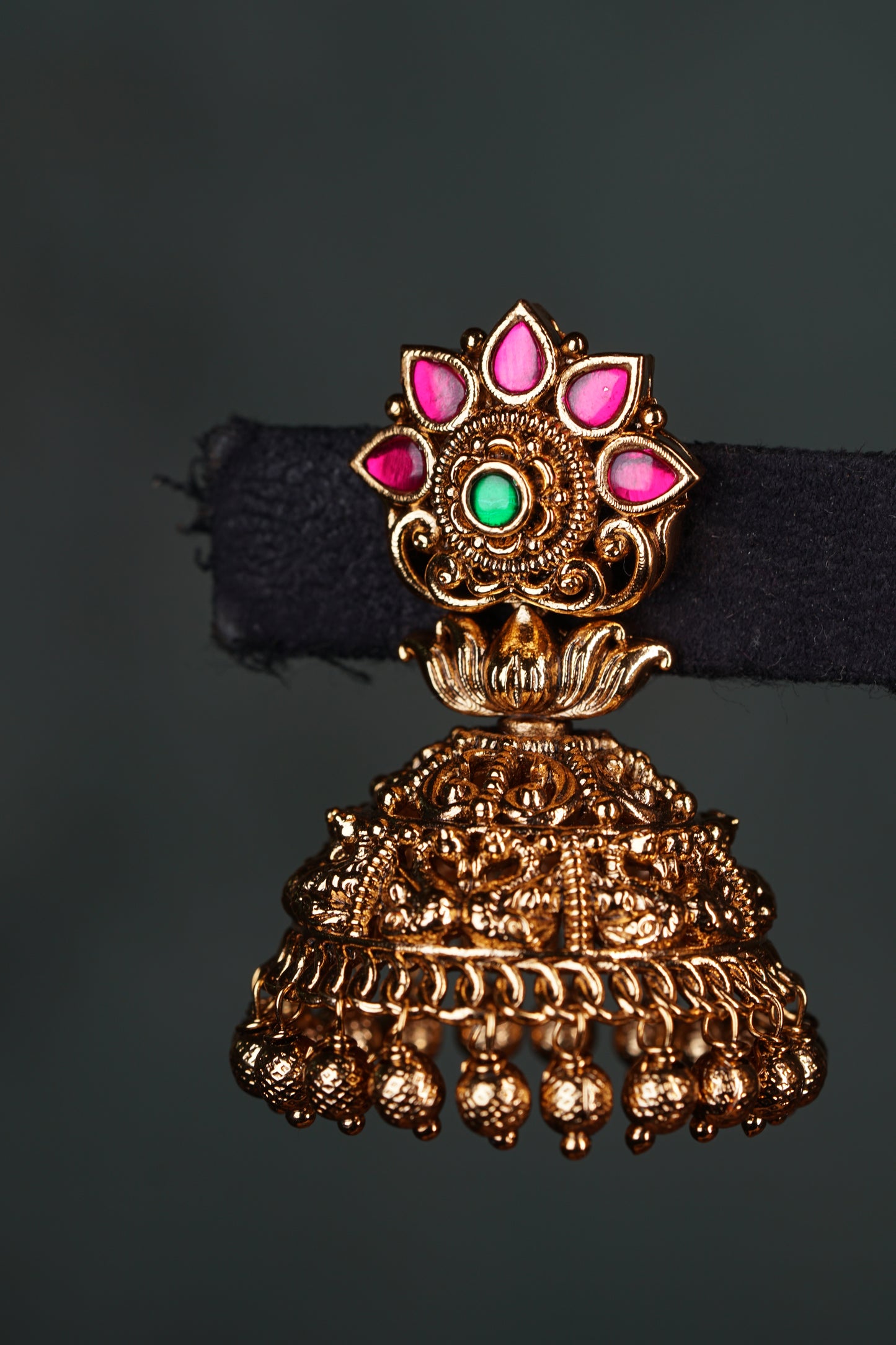 Antique Kundan Jhumki (1-4566))(EX) (Clearance sale piece) - JEWELSTYLE