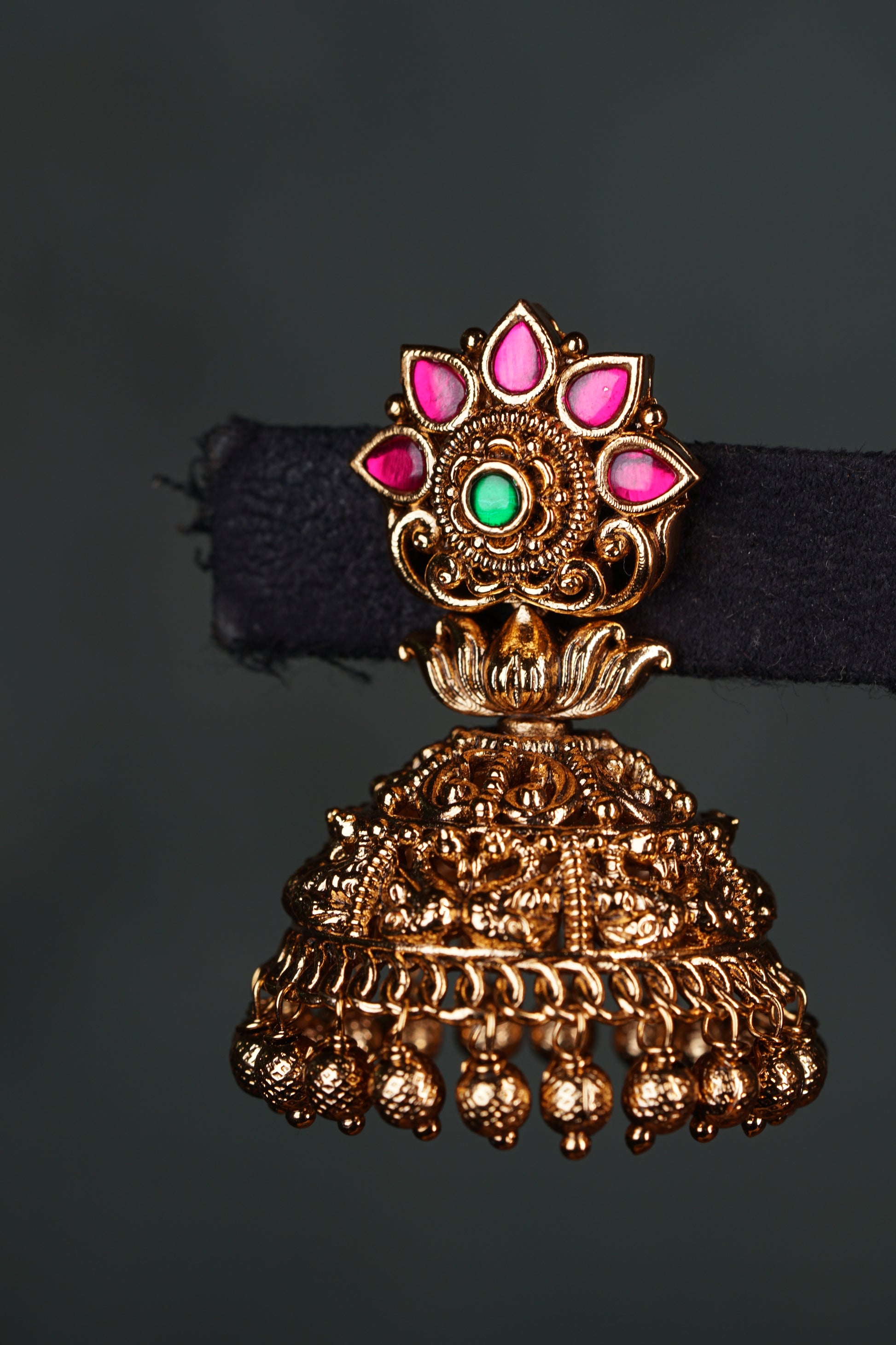Antique Kundan Jhumki (1-4566))(EX) (Clearance sale piece) - JEWELSTYLE