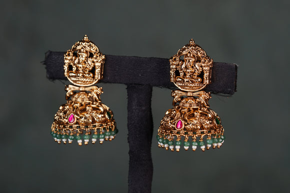 Antique Kundan Jhumki (1-4565)(EX)