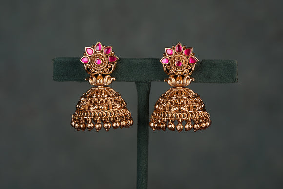 Antique Kundan Jhumki (1-4567))(EX)