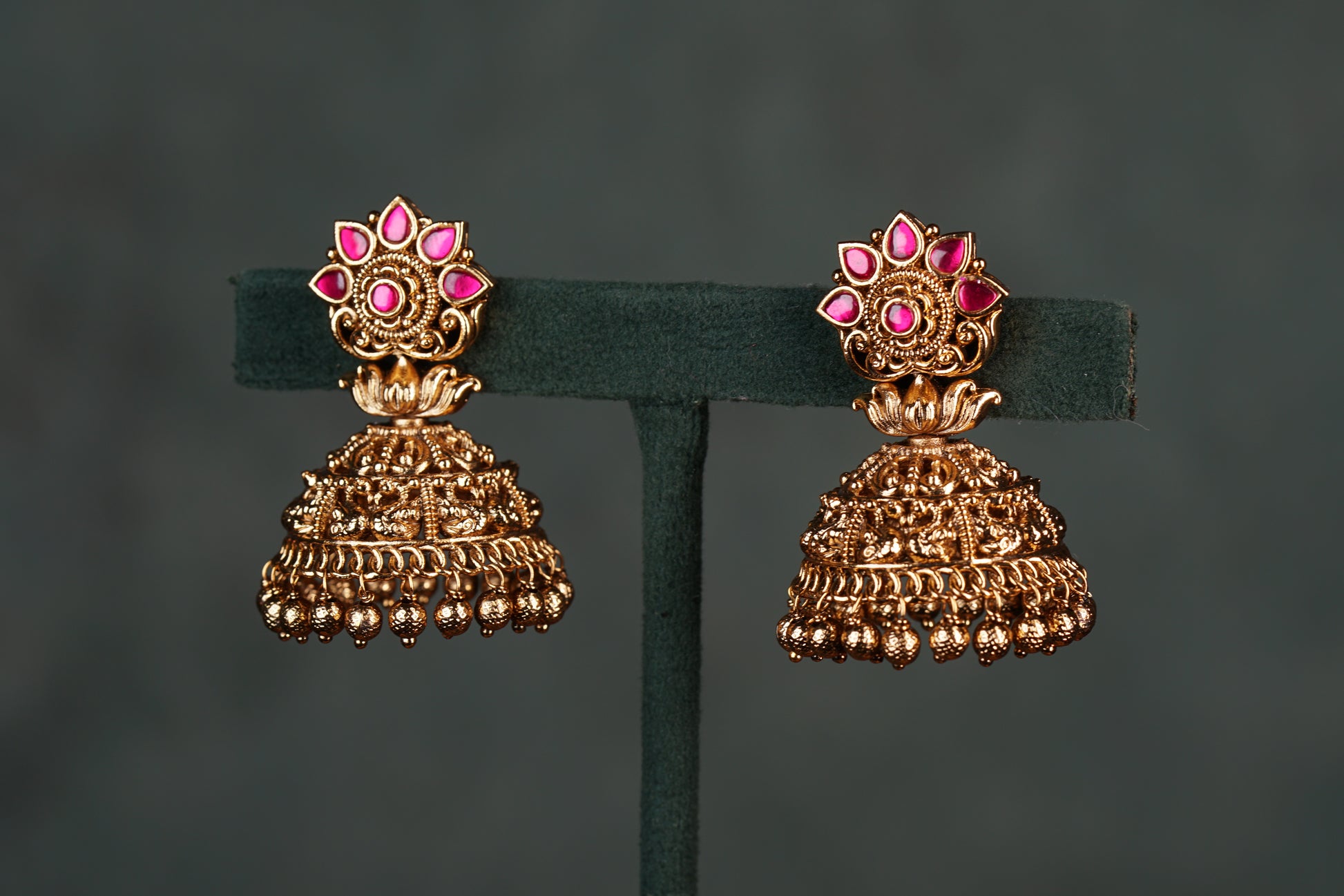 Antique Kundan Jhumki (1-4567))(EX)(Clearance sale piece) - JEWELSTYLE