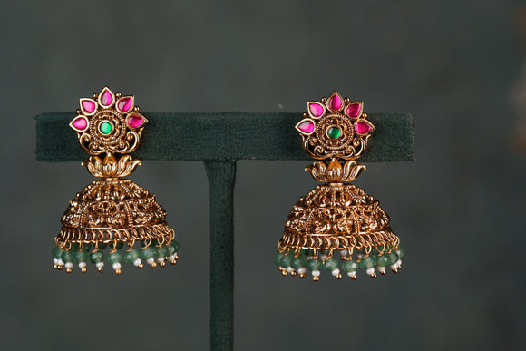 Antique Kundan Jhumki (1-4568))(EX)