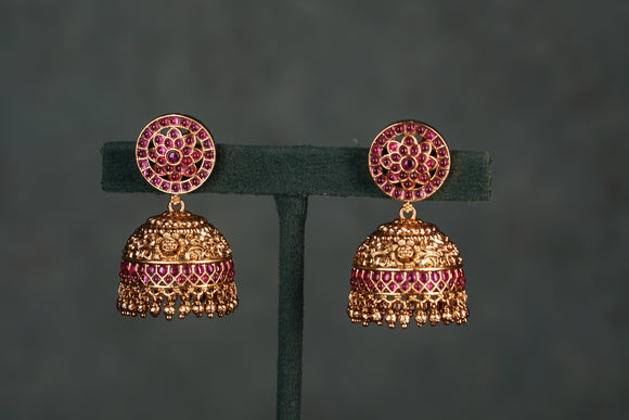 Antique Kundan Jhumki (1-4569))(EX)