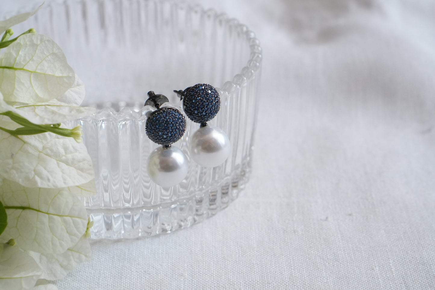 AD Blue Stone  Studs  (1-5055)(B) - JEWELSTYLE