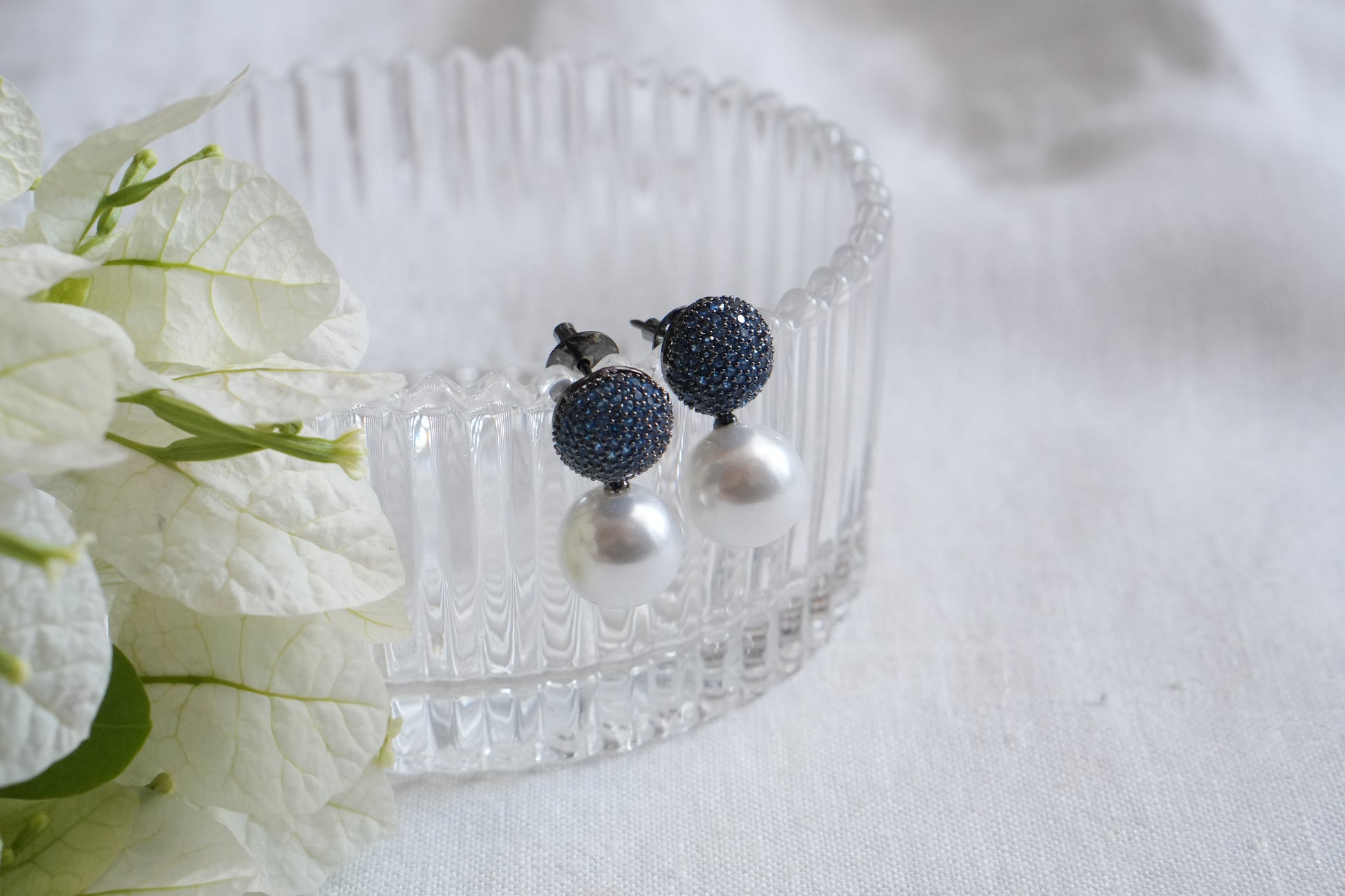 AD Blue Stone  Studs  (1-5055)(B) - JEWELSTYLE