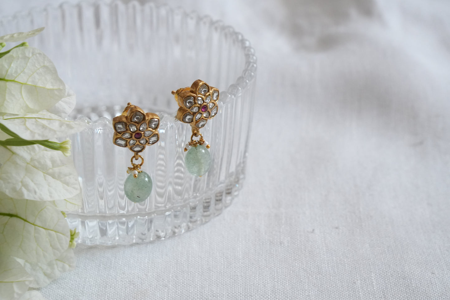 Kundan Studs  (1-5053)(K) - JEWELSTYLE