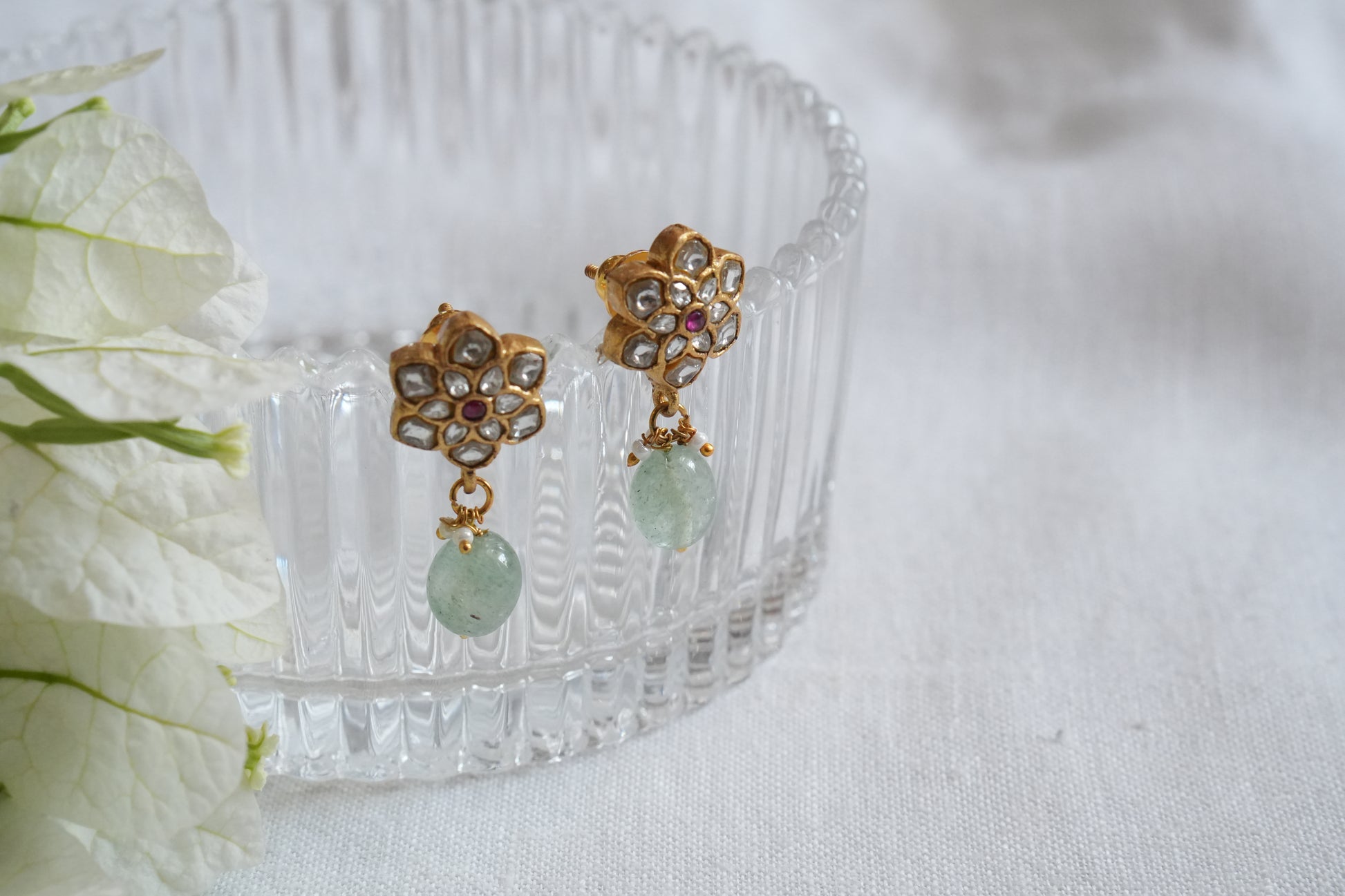 Kundan Studs  (1-5053)(K) - JEWELSTYLE