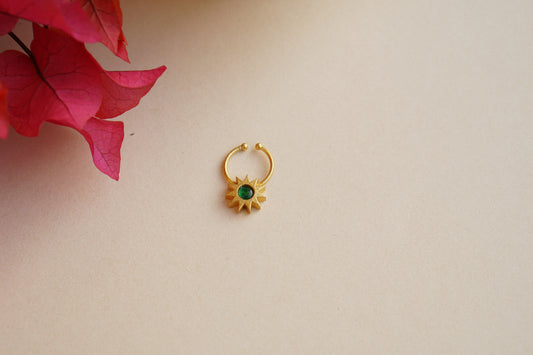 Kundan Septum Nosering (2-259)(Ak) - JEWELSTYLE