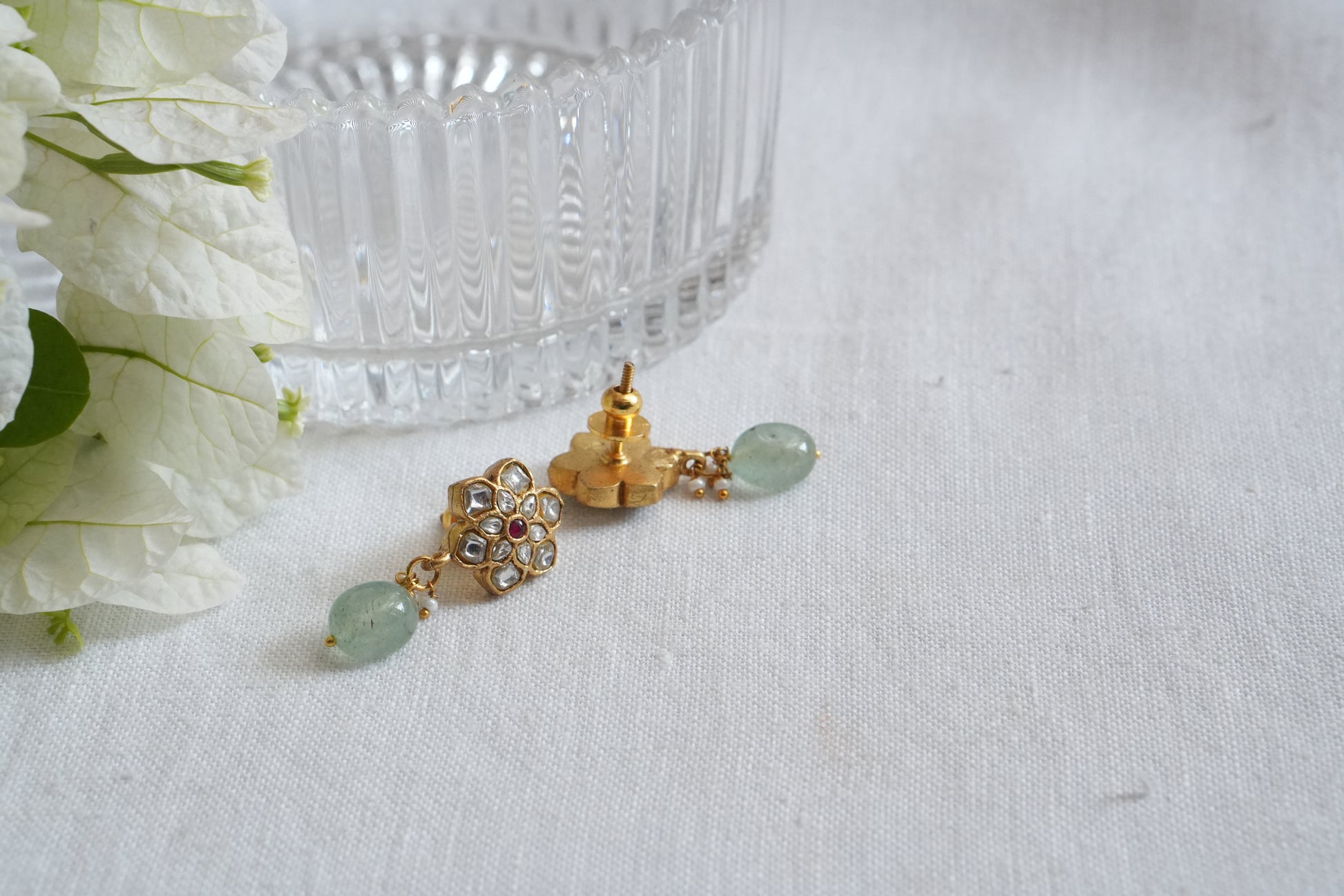 Kundan Studs  (1-5053)(K) - JEWELSTYLE