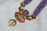 Kundan pendant necklace set (4-5977)