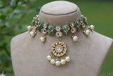 Kundan Necklace set  (4-8417) (EX)