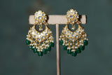 Kundan Chandbali Earring (1-4329)(R)