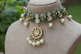Kundan Necklace set  (4-8417) (EX)
