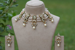 Kundan Necklace set  (4-8416) (EX)
