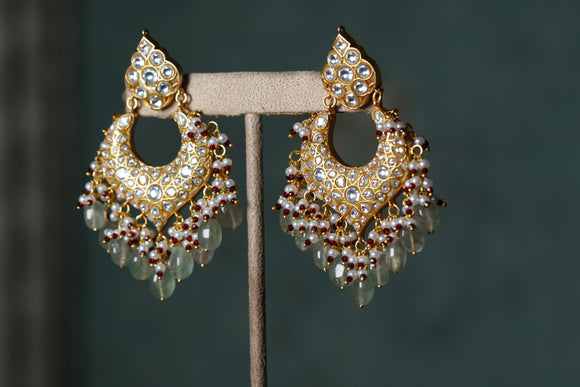 Kundan Chandbali Earring (1-4328)(R)