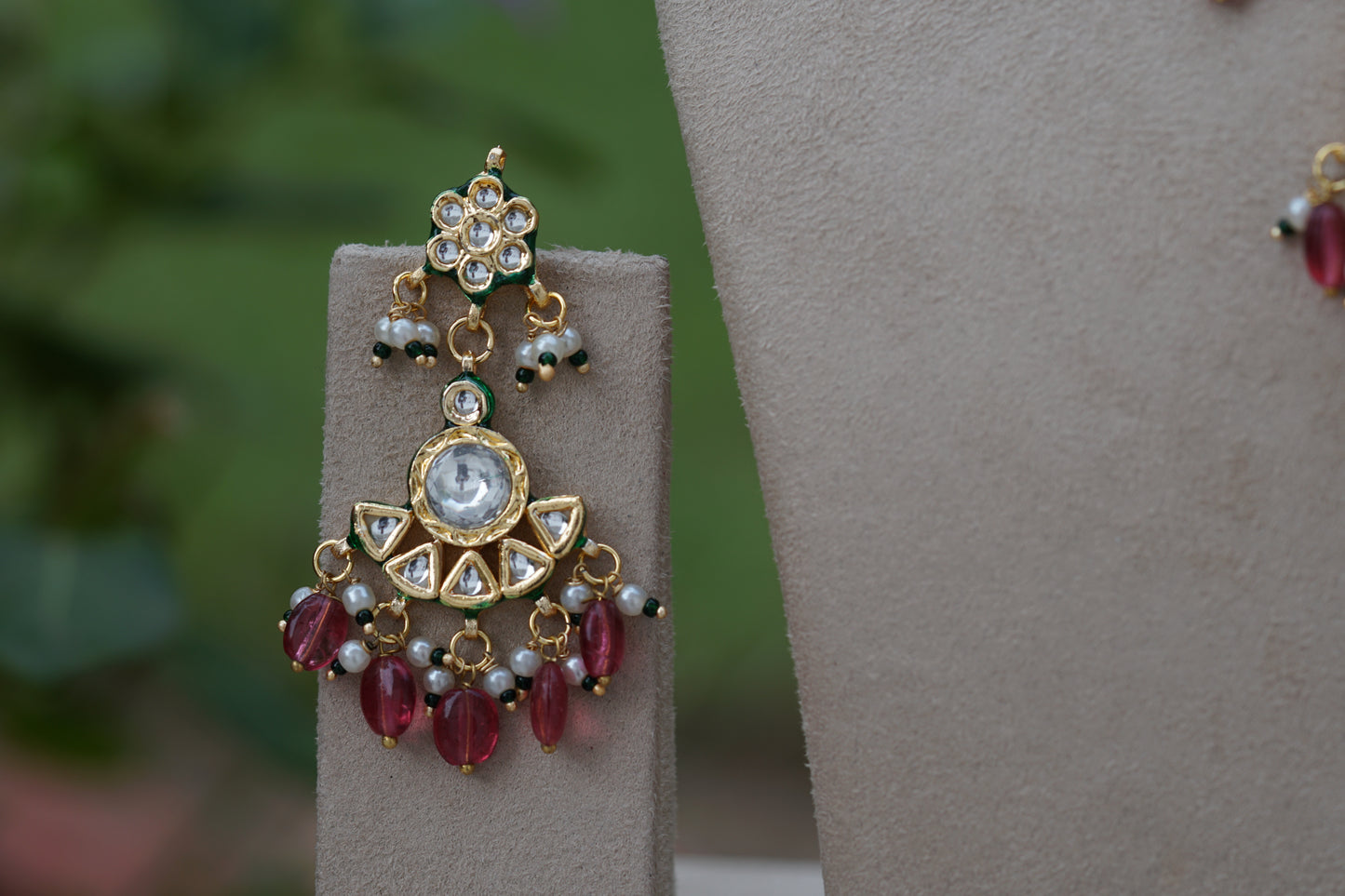 Kundan Necklace Set (4-8415) (EX)(Already discounted)