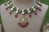 Kundan Necklace Set (4-8415) (EX)