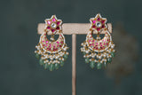 Kundan Chandbali Earring (1-4321)(R)