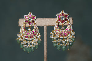 Kundan Chandbali Earring (1-4321)(R)