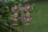 Kundan Earrings (1-4578))(EX)