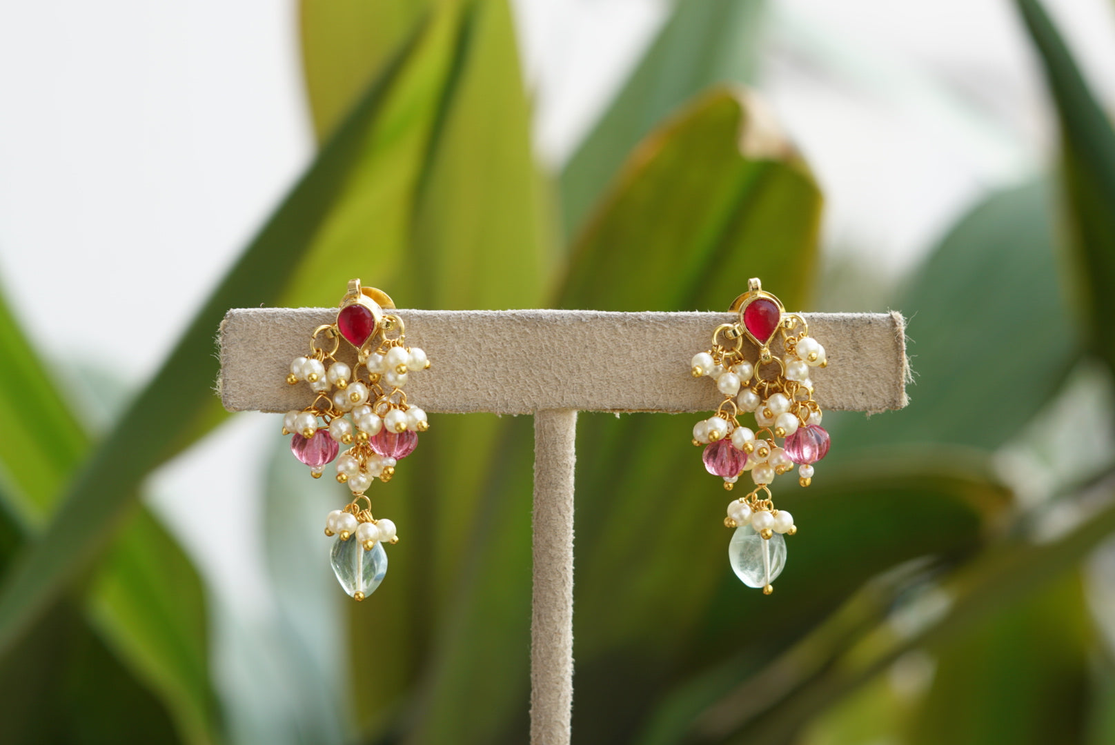 Kundan earrings (1-3423)(N) - JEWELSTYLE