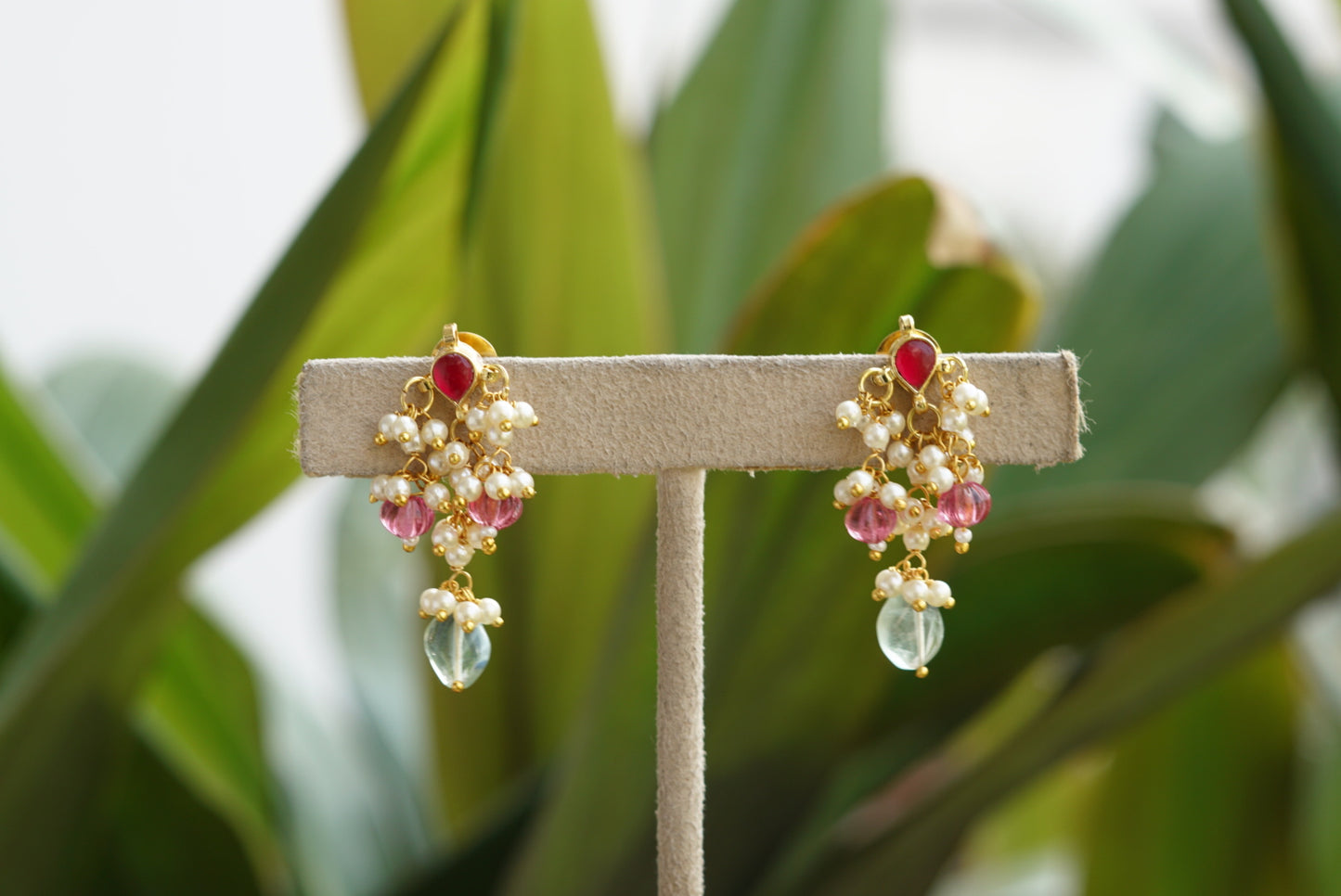 Kundan earrings (1-3423)(N) - JEWELSTYLE