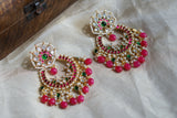 Kundan Earring (1-4196)(R)(CLEARANCE SALE PRODUCT)