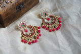 Kundan Earring (1-4196)(R)(CLEARANCE SALE PRODUCT)