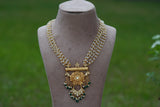 Kundan pendant necklace (4-5969)(R)