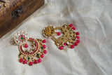 Kundan Earring (1-4196)(R)(CLEARANCE SALE PRODUCT)