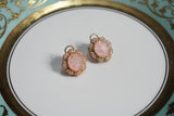 Pink stone studs(1-4579)(EX)