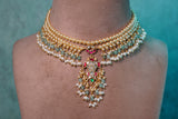 Fish pendant necklace (4-7583)(K)