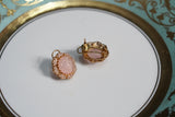 Pink stone studs(1-4579)(EX)
