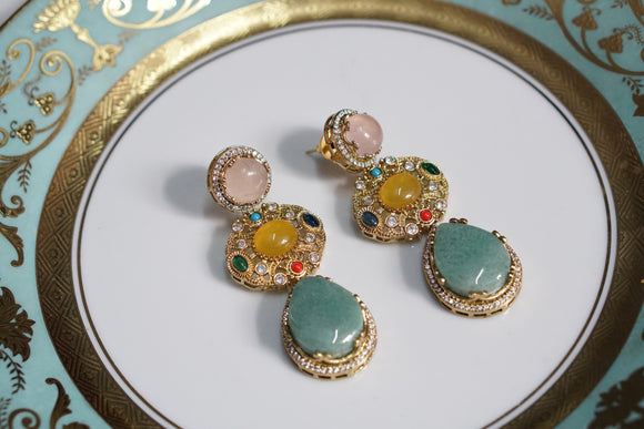 Polki earrings (1-4584)(EX)